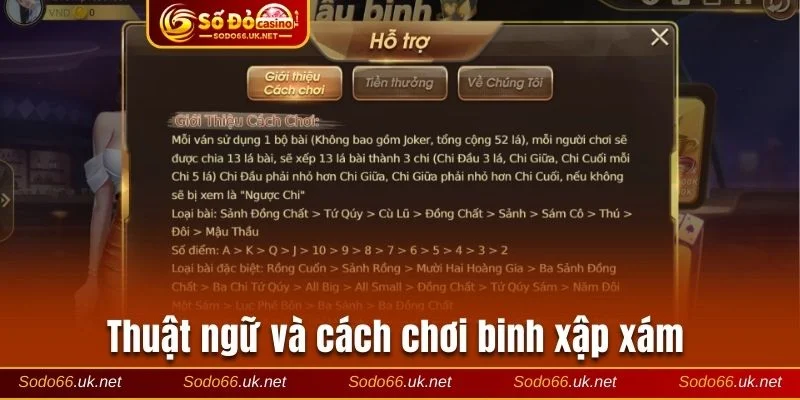 Thuật ngữ và cách chơi binh xập xám chi tiết nhất 